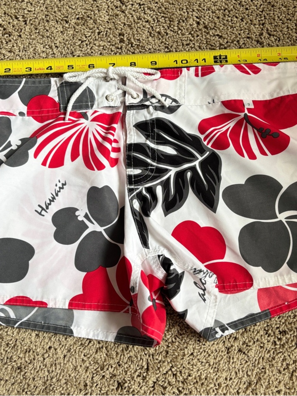 Unbranded Women's Red & Gray Floral Athletic Shorts